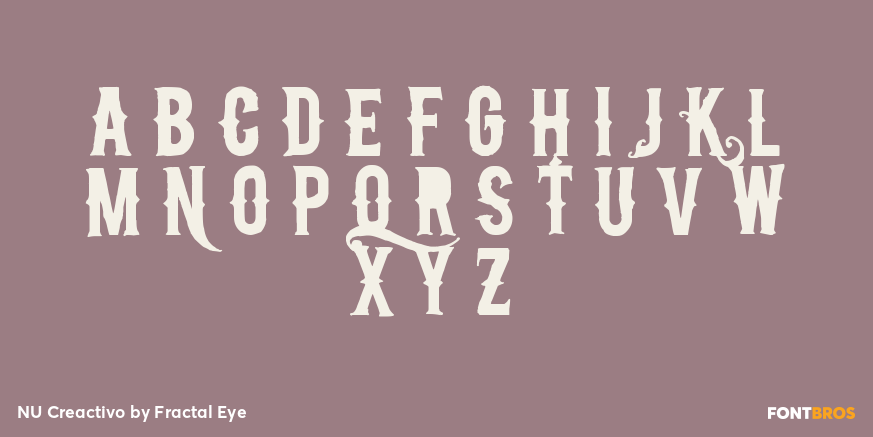 NU Creactivo Font Poster #3