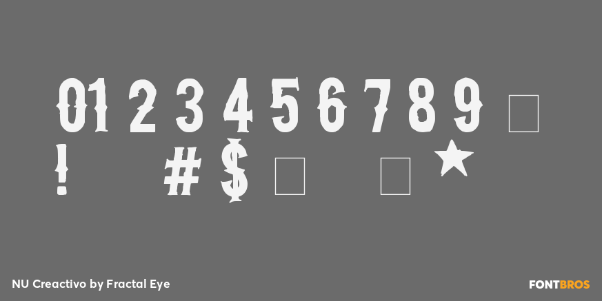 NU Creactivo Font Poster #4