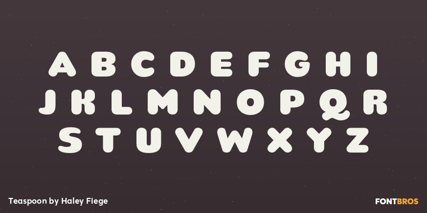 Teaspoon Font Poster #1