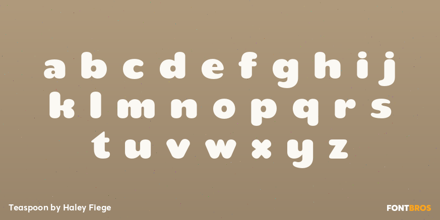 Teaspoon Font Poster #1