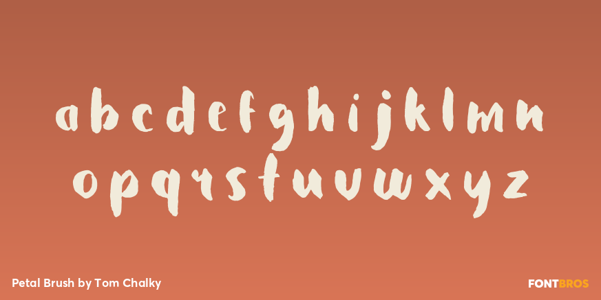 Petal Brush Font Poster #3