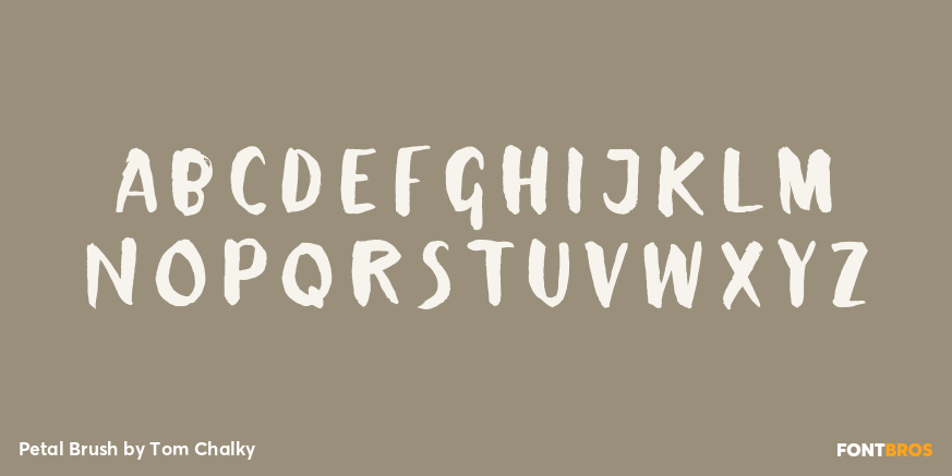 Petal Brush Font Poster #1