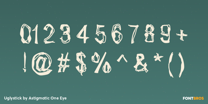 Uglystick Font Poster #1