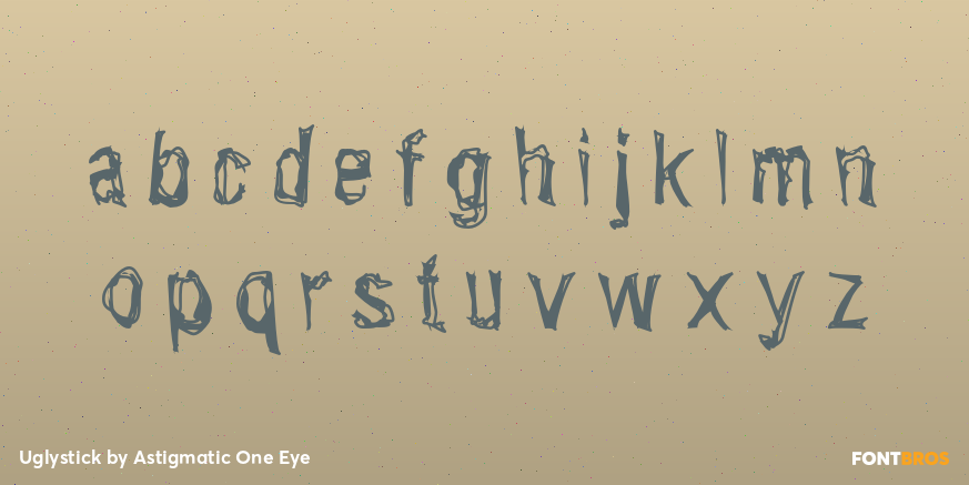 Uglystick Font Poster #1