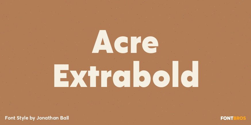 Acre Extrabold Font Poster #1