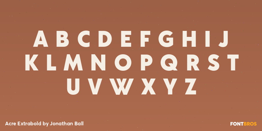 Acre Extrabold Font Poster #1