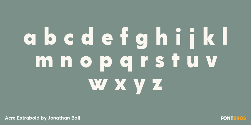 Acre Extrabold Font Poster #1
