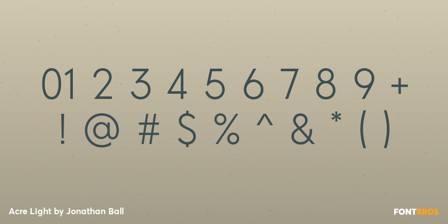 Acre Light Font Poster #4