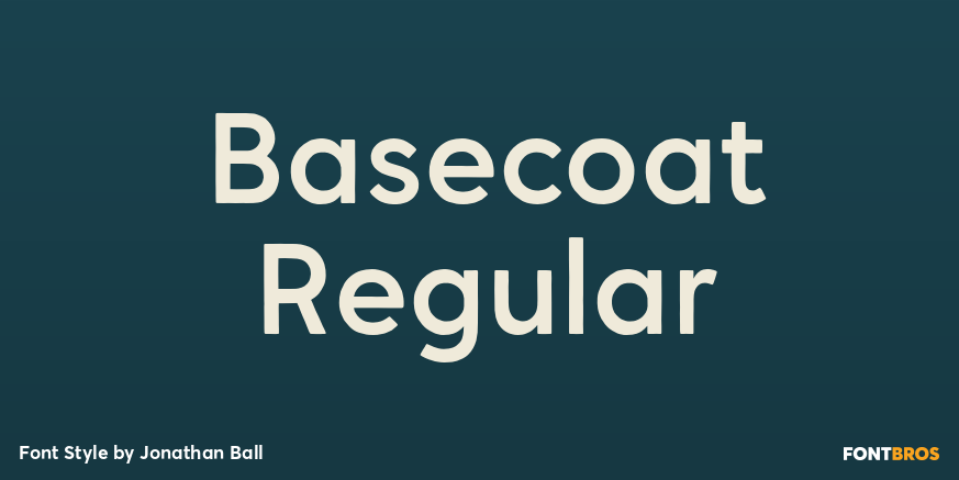 Basecoat Regular Font Poster