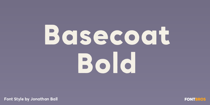 Basecoat Bold Font Poster #1