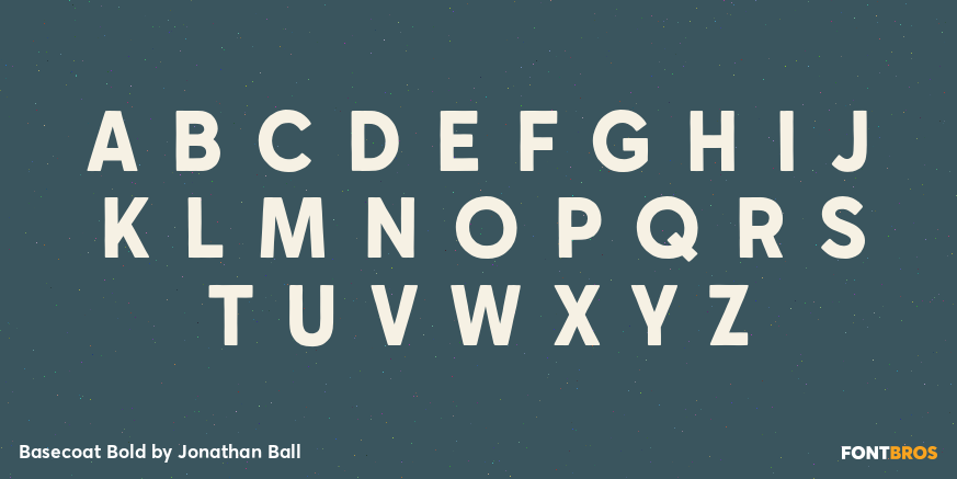 Basecoat Bold Font Poster #2