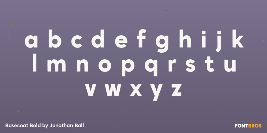 Basecoat Bold Font Poster #3