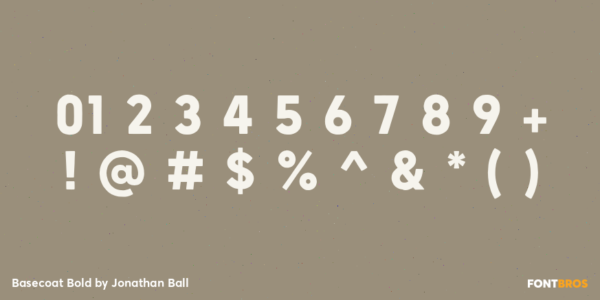 Basecoat Bold Font Poster #4