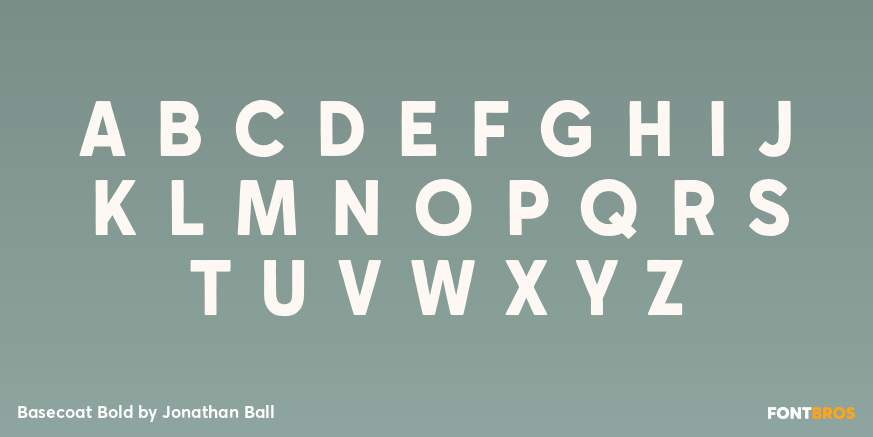 Basecoat Bold Font Poster #1