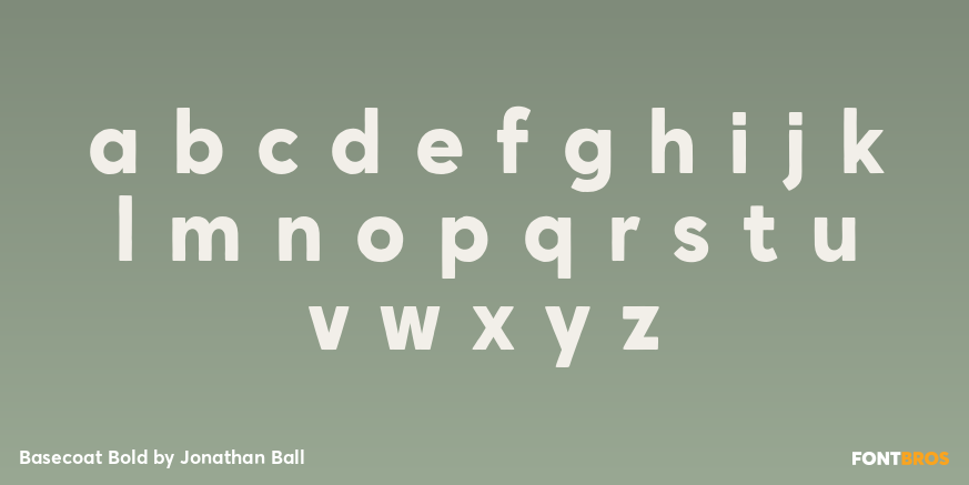 Basecoat Bold Font Poster #1