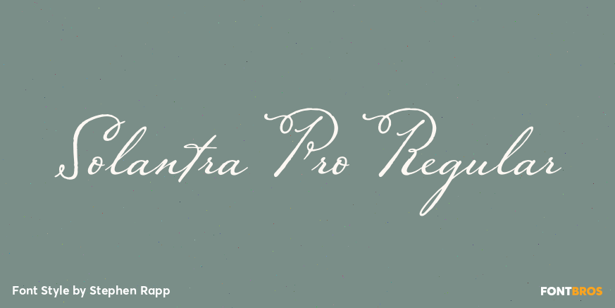 Solantra Pro Regular Poster