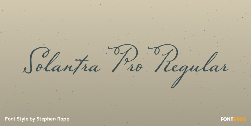 Solantra Pro Regular Poster