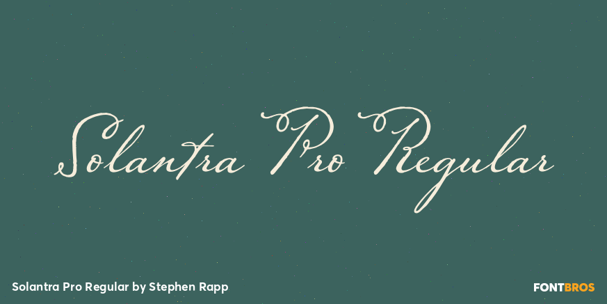 Solantra Pro Regular Poster