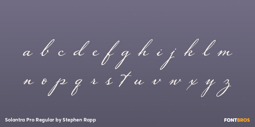 Solantra Pro Regular Font Poster #3