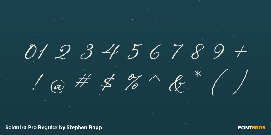 Solantra Pro Regular Font Poster #4