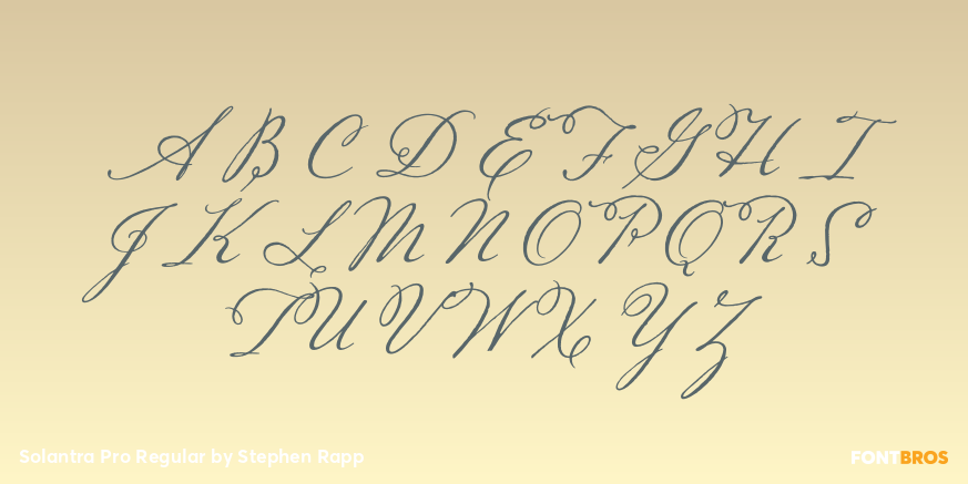 Solantra Pro Regular Font Poster #1