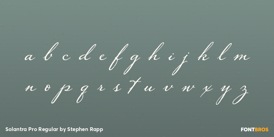 Solantra Pro Regular Font Poster #1