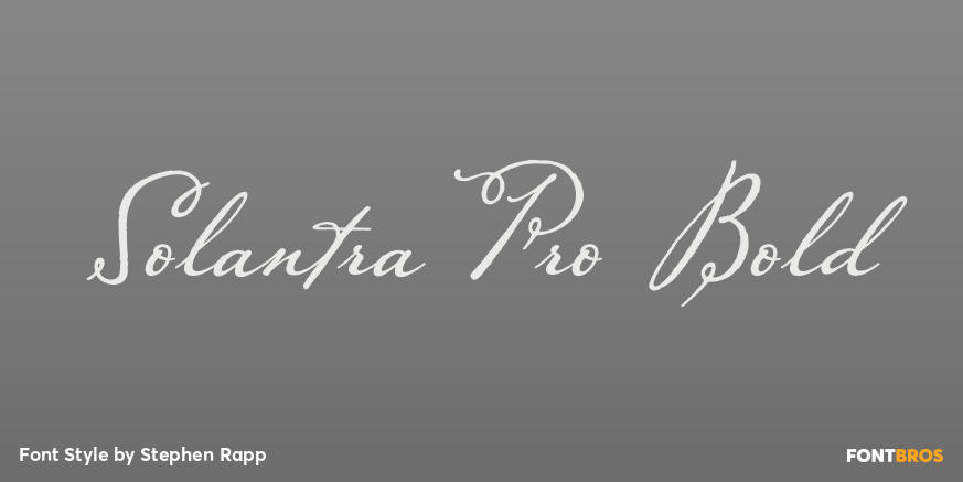 Solantra Pro Bold Poster