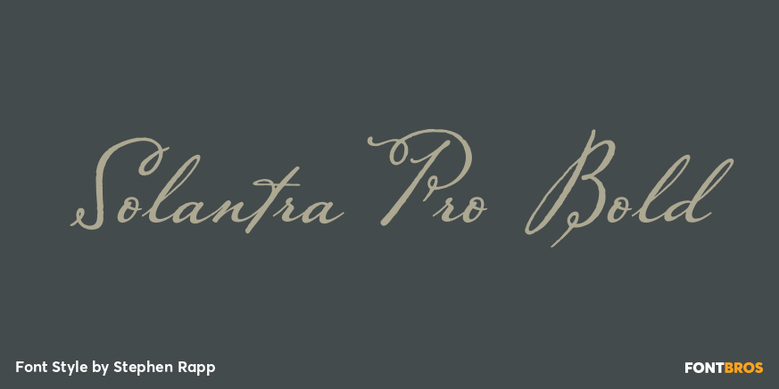 Solantra Pro Bold Poster