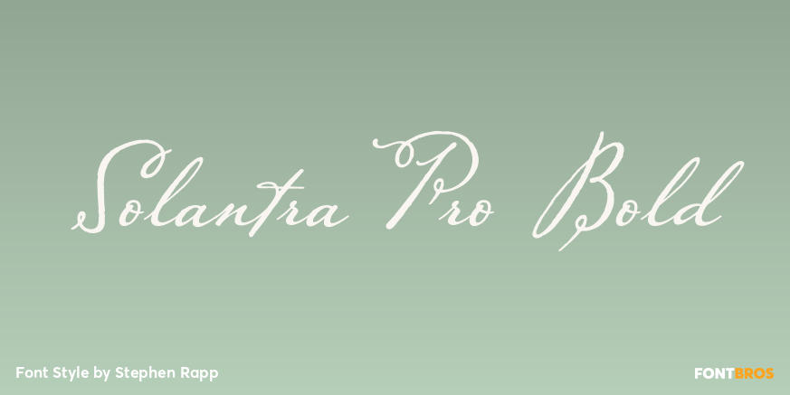 Solantra Pro Bold Poster