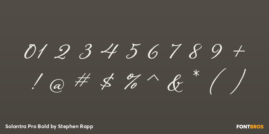 Solantra Pro Bold Font Poster #1
