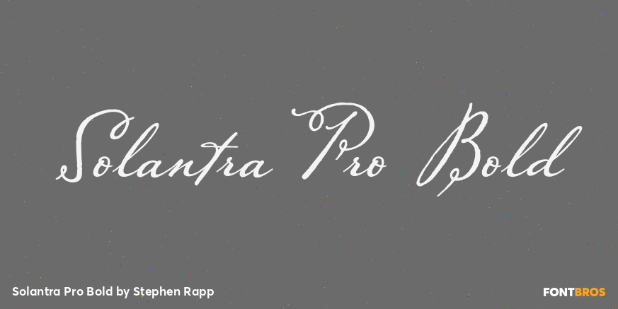 Solantra Pro Bold Poster