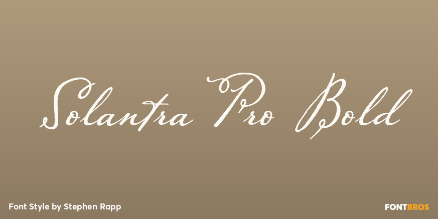 Solantra Pro Bold Poster