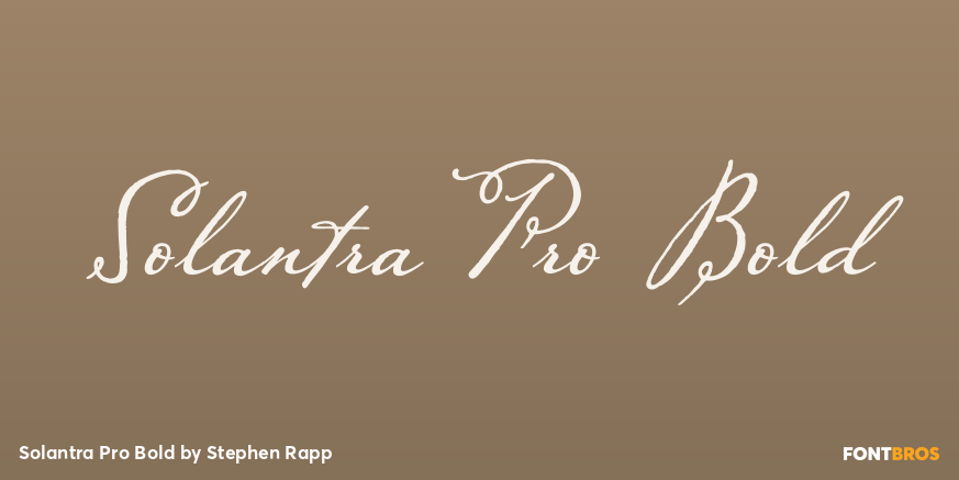 Solantra Pro Bold Poster