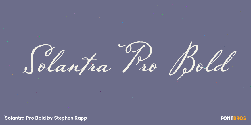 Solantra Pro Bold Poster