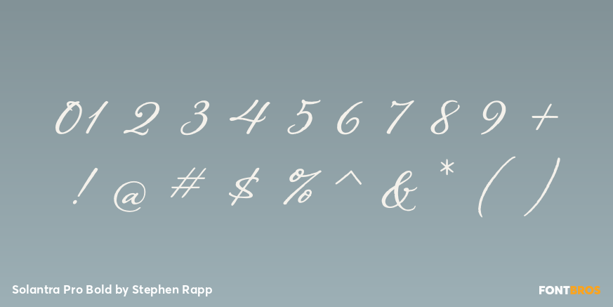 Solantra Pro Bold Font Poster #4