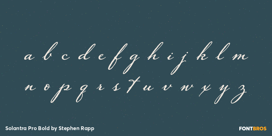 Solantra Pro Bold Font Poster #1