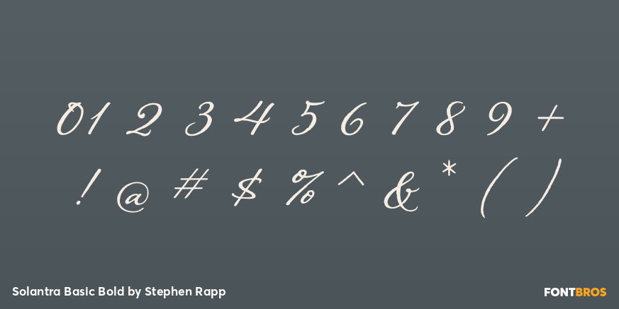 Solantra Basic Bold Font Poster #1