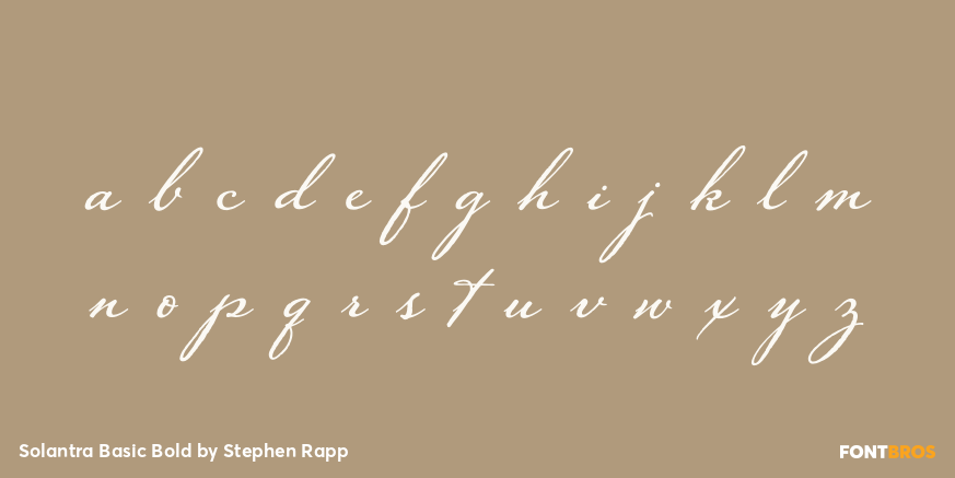 Solantra Basic Bold Font Poster #3
