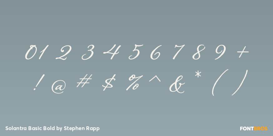 Solantra Basic Bold Font Poster #4