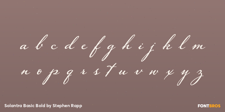 Solantra Basic Bold Font Poster #1