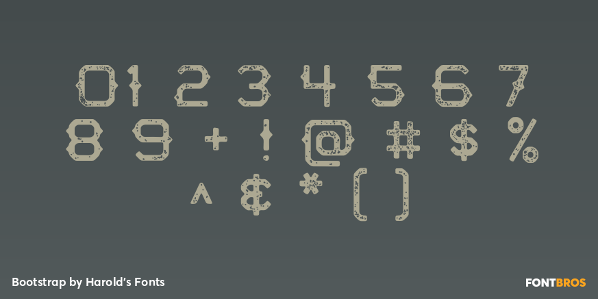 Bootstrap Font Poster #1