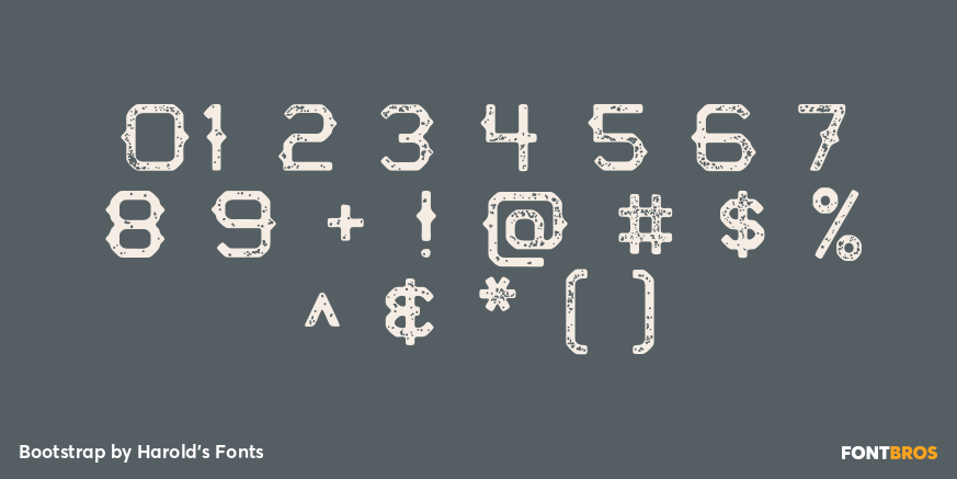 Bootstrap Font Poster #4