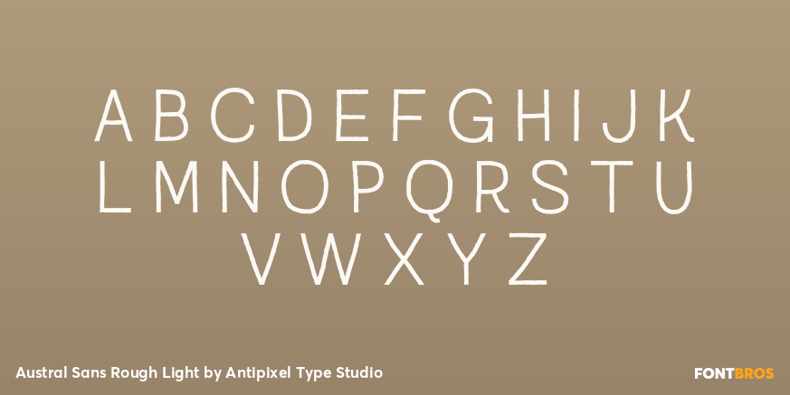 Austral Sans Rough Light Font Poster #1