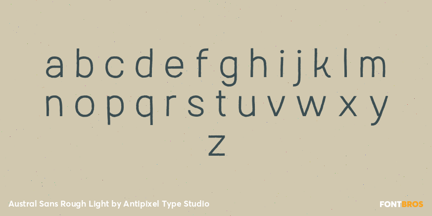Austral Sans Rough Light Font Poster #1