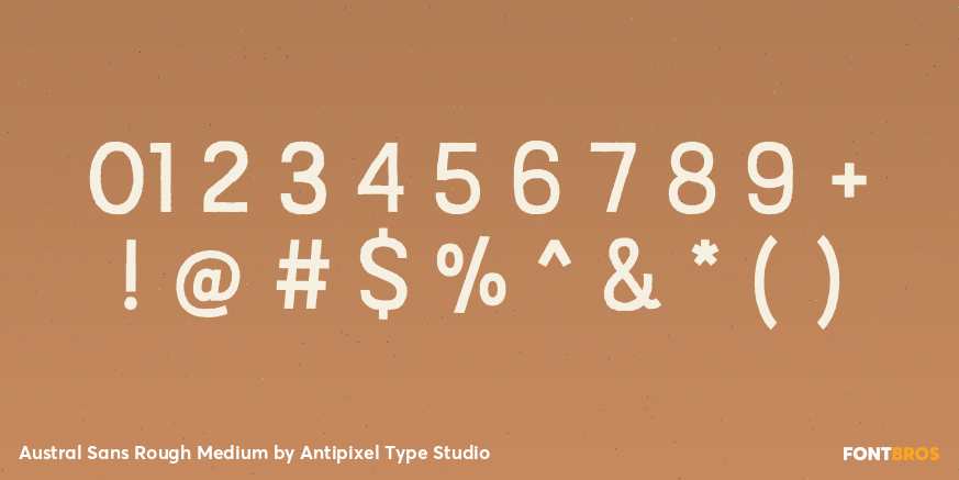 Austral Sans Rough Medium Font Poster #1