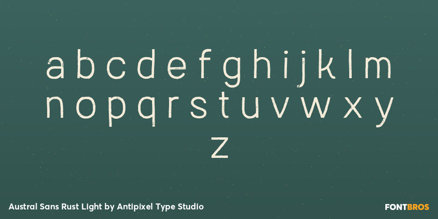 Austral Sans Rust Light Font Poster #3