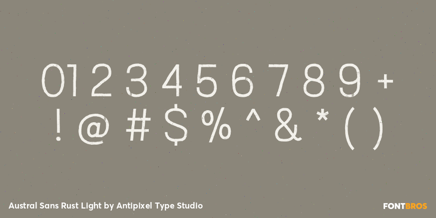 Austral Sans Rust Light Font Poster #4