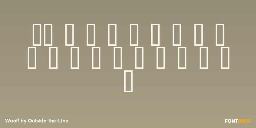 Woof! Font Poster #1