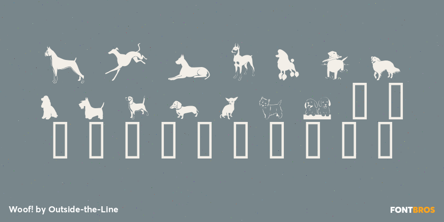 Woof! Font Poster #1