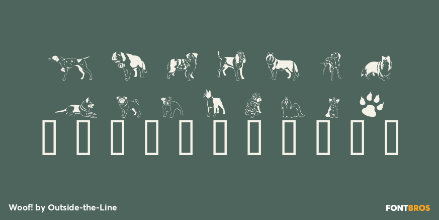 Woof! Font Poster #1